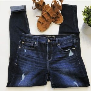 Distressed Skinny Jean Leggings